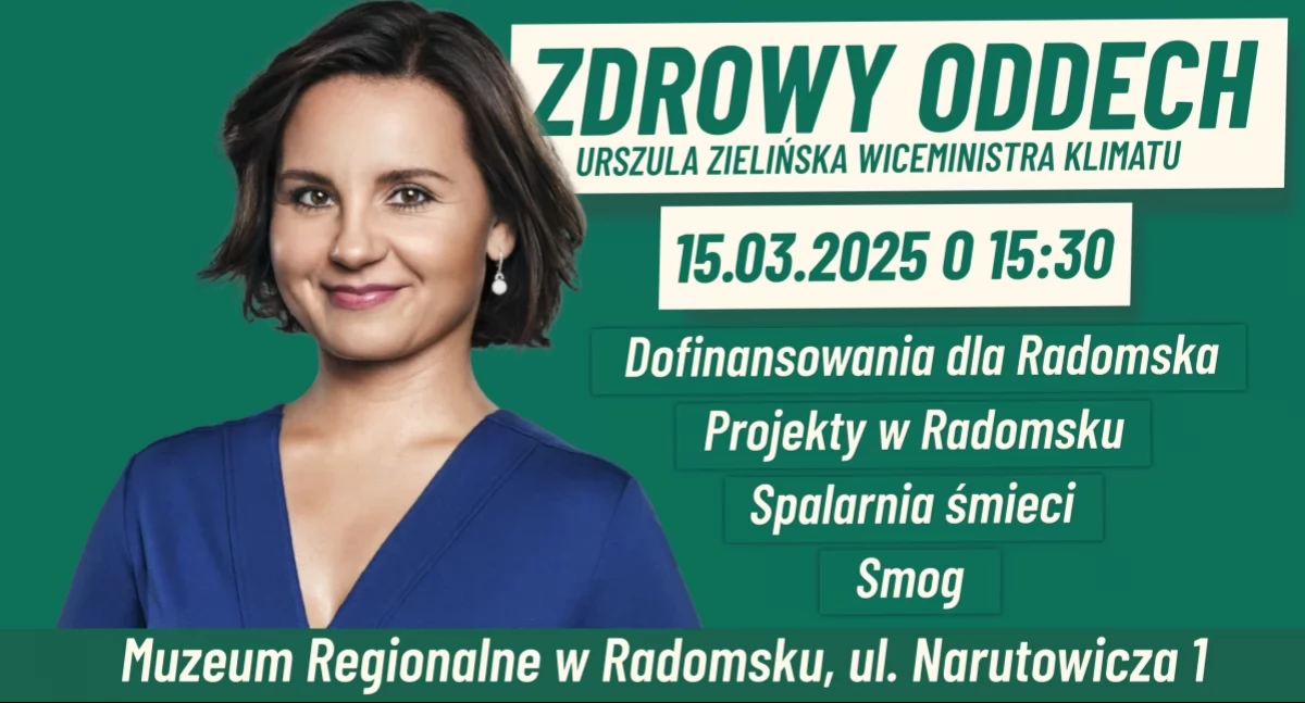 O spalarni, smogu i dofinansowaniach. W sobotę spotkanie z wiceminister klimatu Urszulą Zielińską