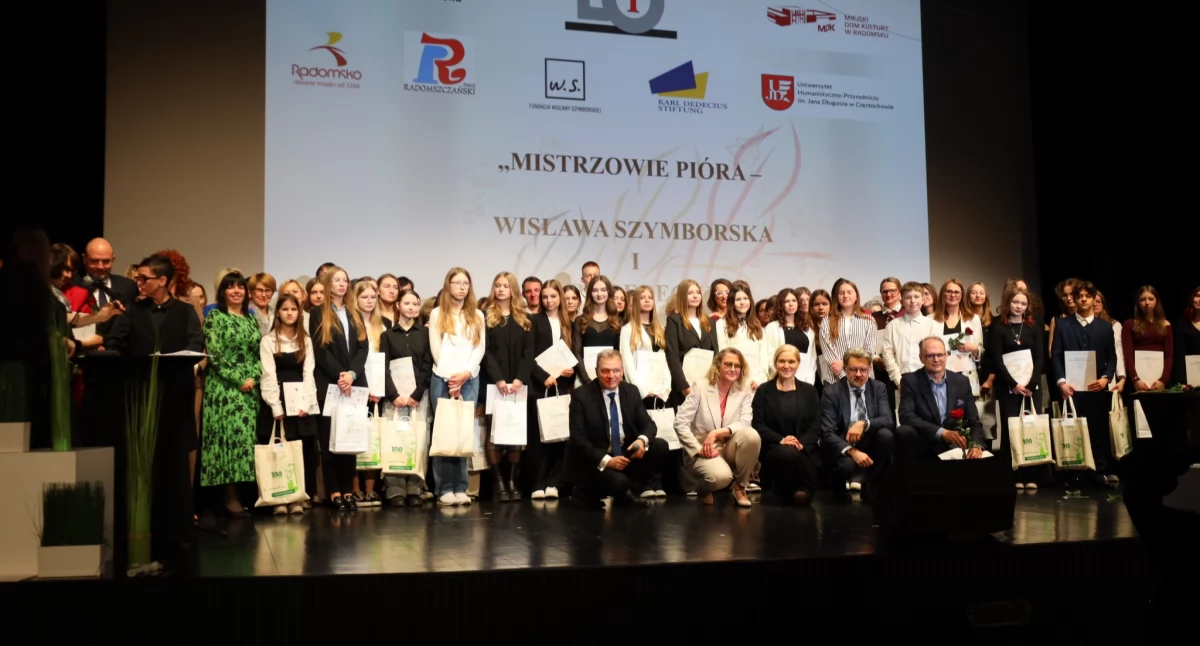 Finałowa gala projektu „Mistrzowie Pióra - Wisława Szymborska i Karl Dedecius” w MDK. Gośćmi Ilona Czechowska i Michał Rusinek