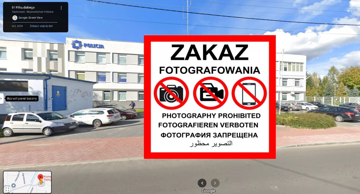 Wracamy do PRL-u. Wszystko jest na zdjęciach  w Google, ale fotografować nie wolno