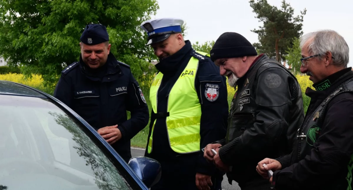 Zmieścimy się wszyscy. Wspólna akcja policjantów i motocyklistów. Tym razem w Kietlinie