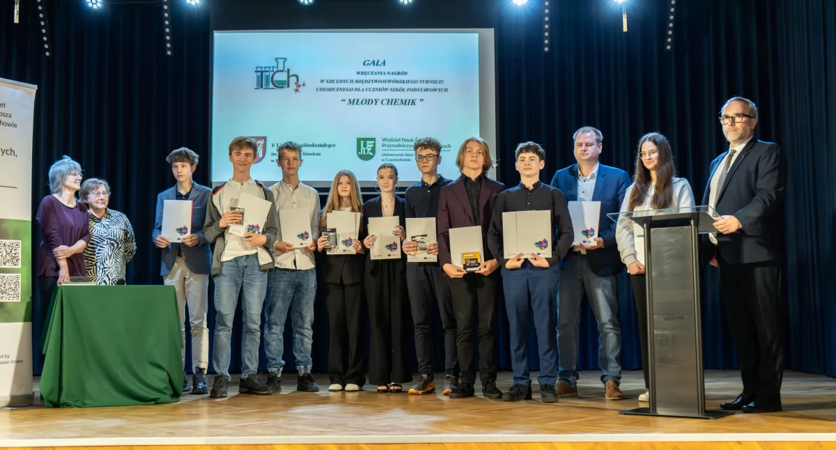 Filip Ostrowski z PSP nr 1 na podium konkursu XIII edycji Międzywojewódzkiego Turnieju Chemicznego „Młody Chemik”