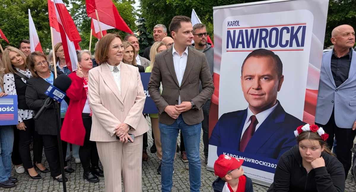[FILM, ZDJĘCIA] Radomszczański PiS na zakończenie kampanii: - Karol Nawrocki, prezydentem Polski! Zwyciężymy!