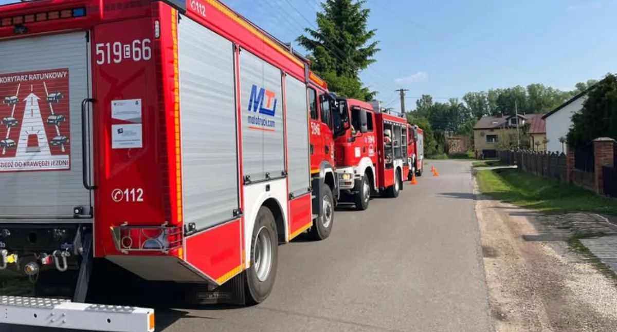 Strażacy wezwani do pożaru w miejscowości Pudzików. Gasili baterię do roweru elektrycznego