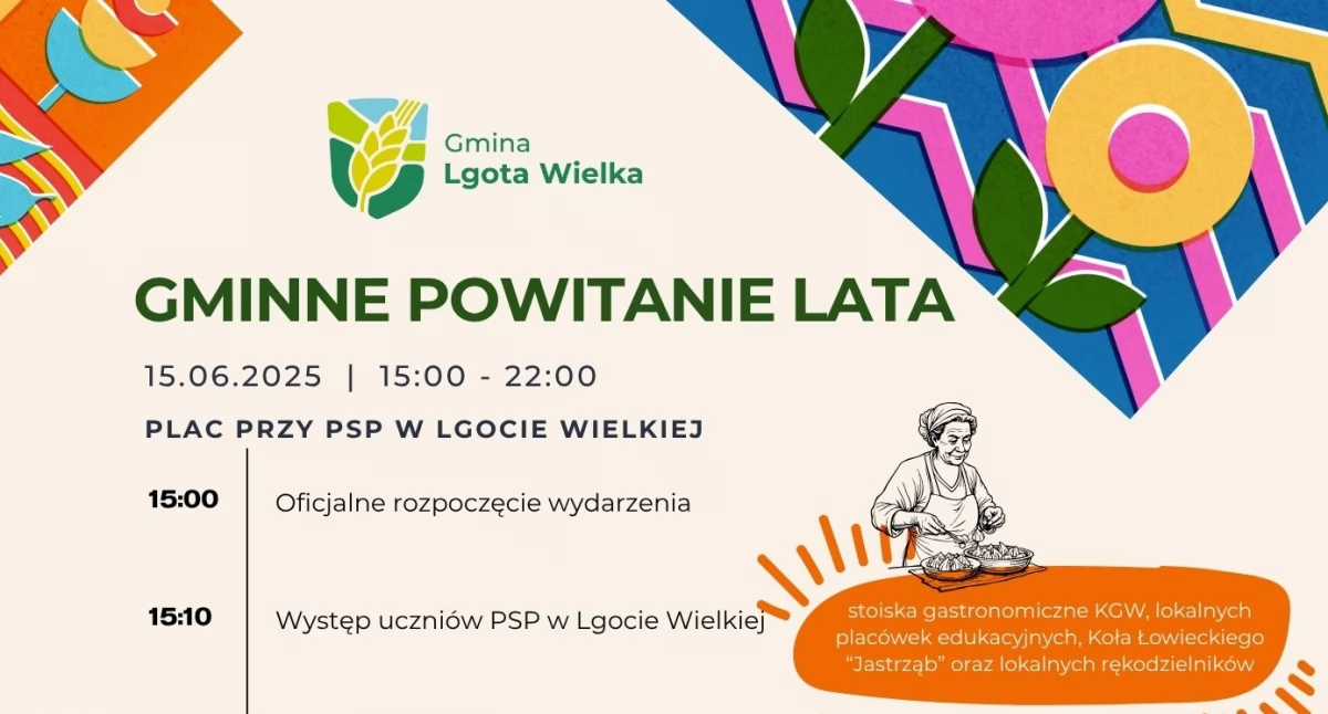  Pierwsza edycja Gminnego Powitania Lata. Na imprezę plenerową zaprasza Lgota Wielka