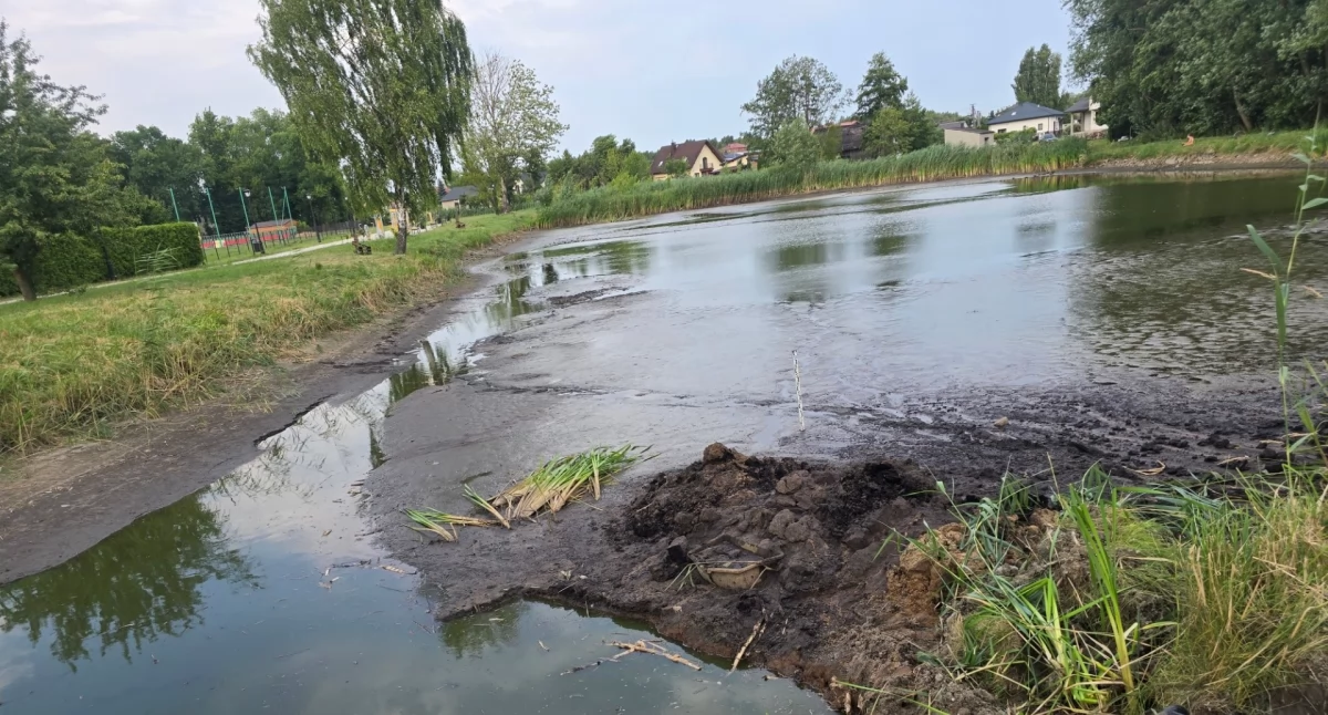 Zbiornik retencyjny Roguzie w Gorzędowie przechodzi metamorfozę dzięki unijnym środkom. Trwa gruntowny remont 
