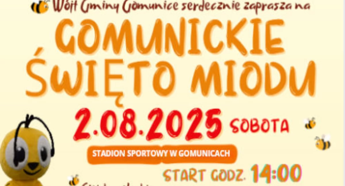To już w najbliższą sobotę: Coroczne Święto Miodu w Gomunicach