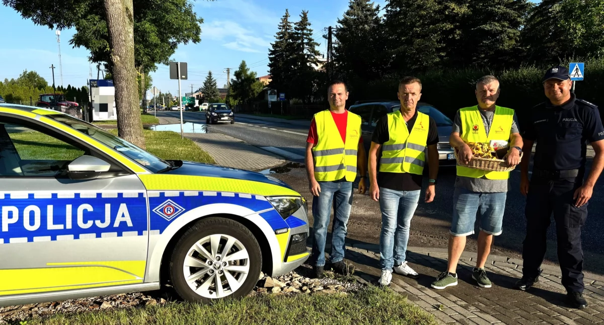 Trzeźwość za kierownicą to nie wybór, a obowiązek. Akcja radomszczańskiej policji z Klubem Wzajemnej Pomocy 