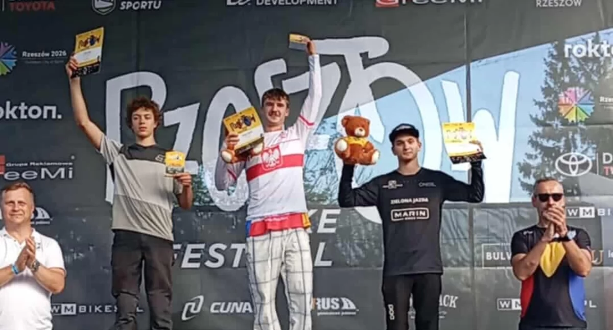 Radomszczanin Mateusz Skibiński, zawodnik KBKS-u Radomsko, mistrzem Polski w Pumptracku