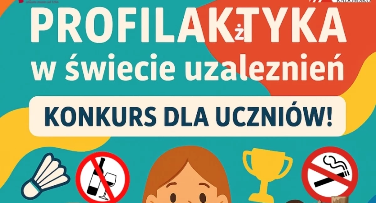 „Profilaktyka w świecie uzależnień”. Miejska Komisja Rozwiązywania Problemów Alkoholowych zaprasza uczniów do konkursu