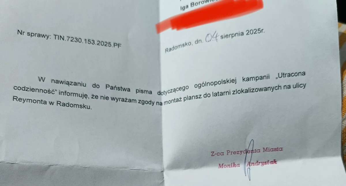 Poczobut? Nie. Przedstawicielka Amnesty International zwraca się do miasta o pozwolenie na ogólnopolską akcję. Miasto odmawia