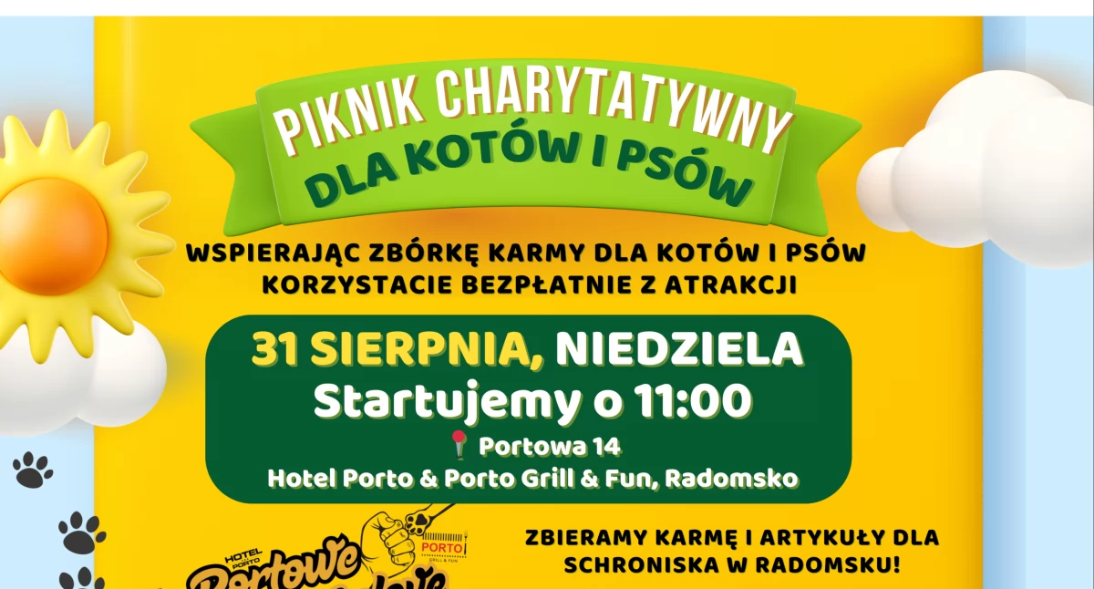 Piknik charytatywny. To będzie dzień pełen atrakcji, ale przede wszystkim chodzi tu o zbiórkę dla podopiecznych schroniska 