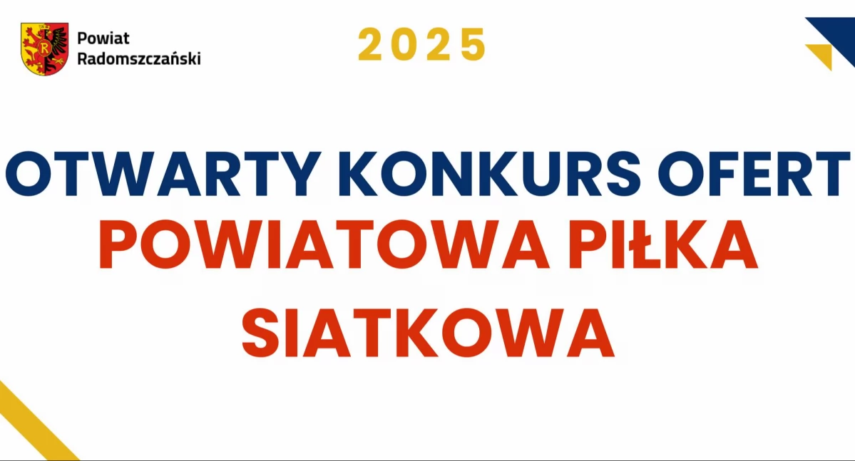 Powiatowa piłka siatkowa - powiat ogłasza trzeci otwarty konkurs ofert 