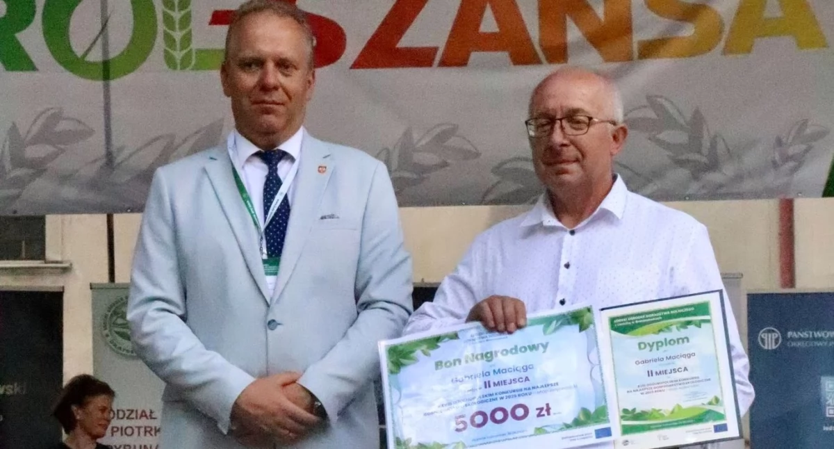 18. Ogólnopolski Konkurs na Najlepsze Gospodarstwo Ekologiczne. Gabriel Maciąg zdobywcą  II miejsca