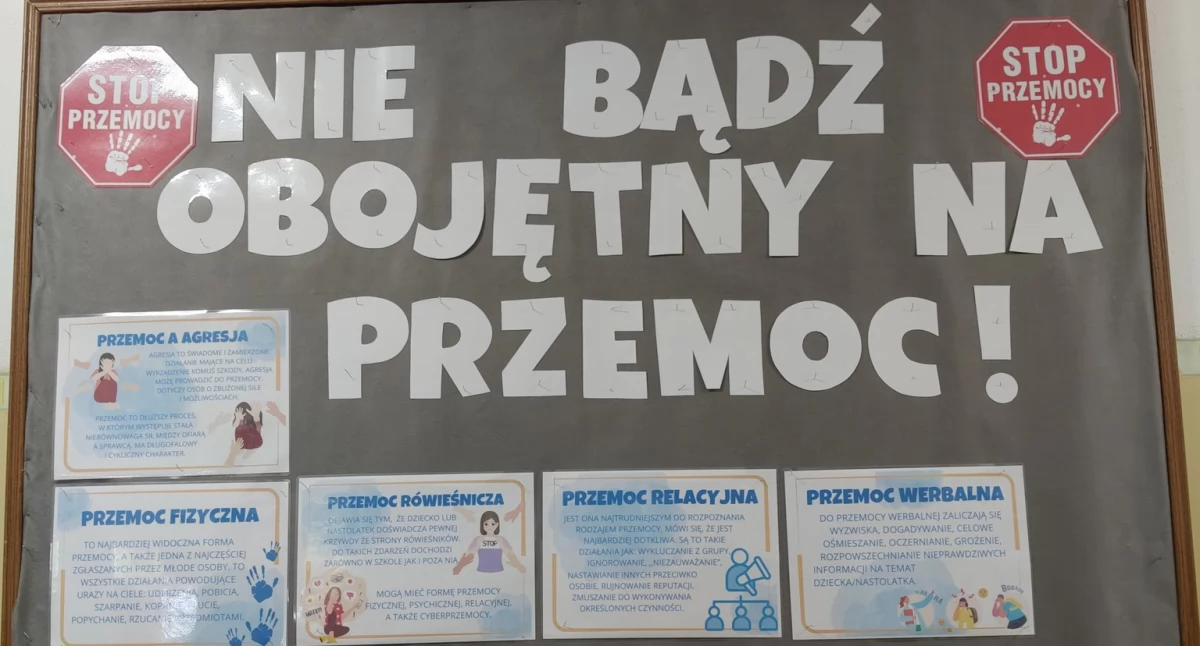 Tydzień Przeciwdziałania Przemocy Rówieśniczej w szkole podstawowej w Bloku Dobryszyce 