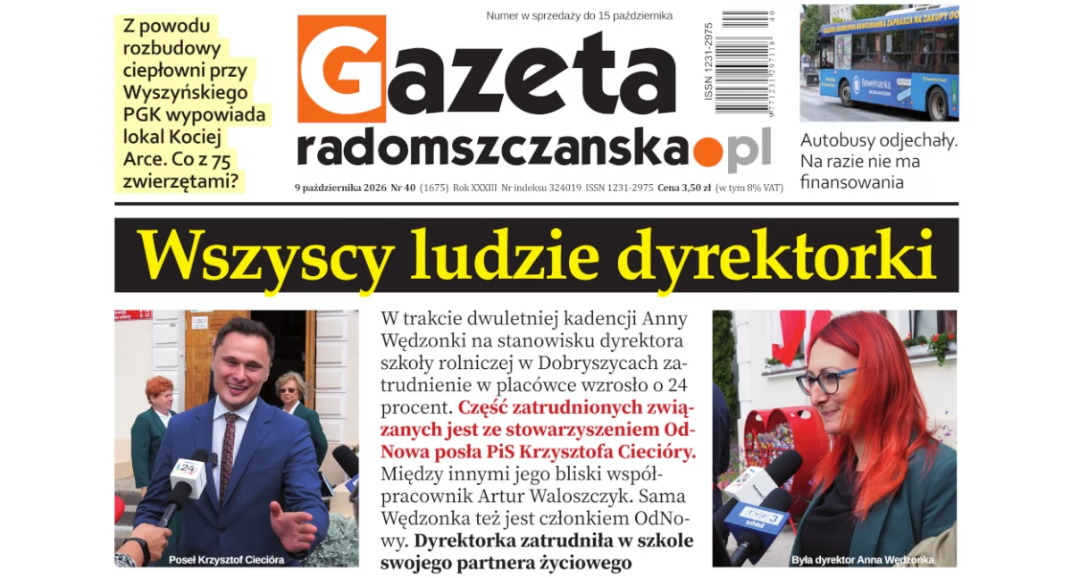 O czym przeczytasz w najnowszym wydaniu Gazety Radomszczańskiej