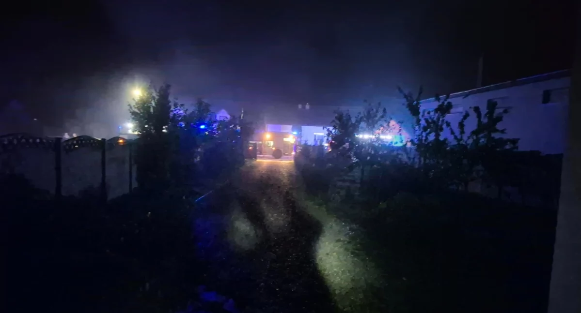 Pożar w domu w miejscowości Sady. Dyżurny wysłał do akcji trzy zastępy straży