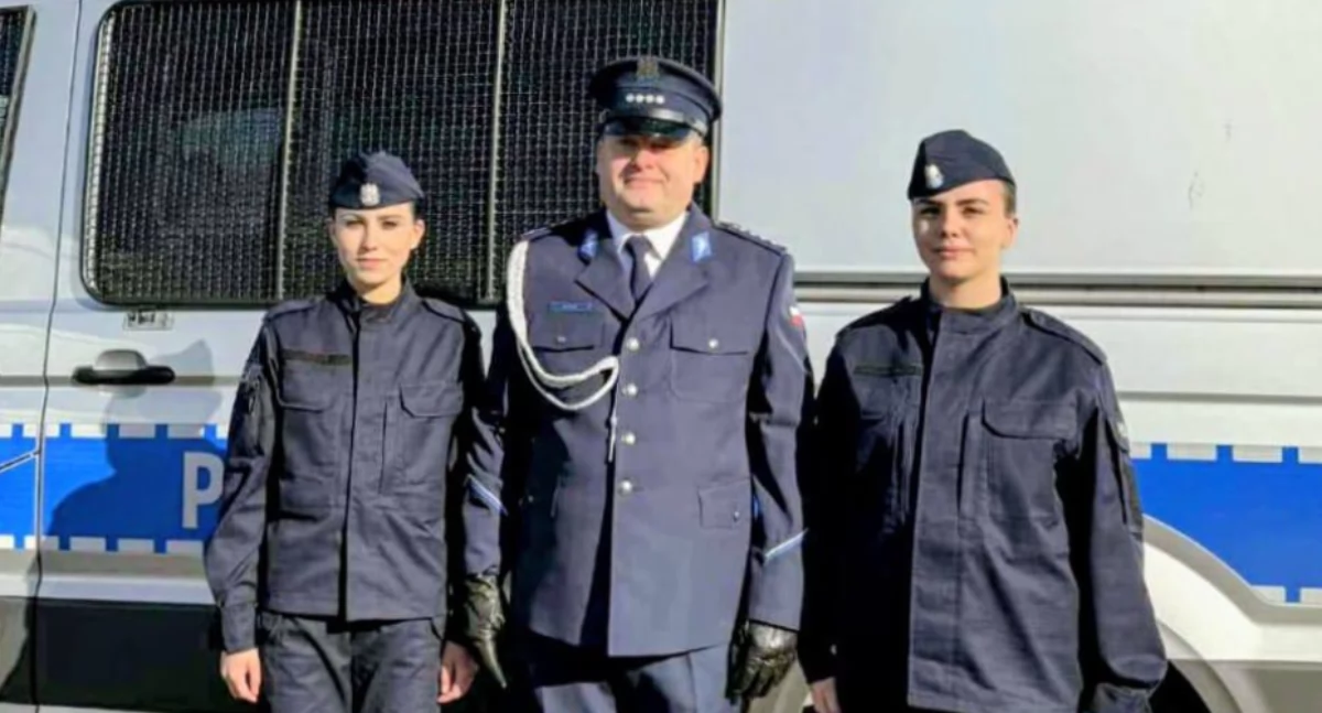 Posterunkowe Oliwia Łysiak i Oliwia Ścisłowska złożyły uroczyste ślubowanie w Oddziale Prewencji w Łodzi