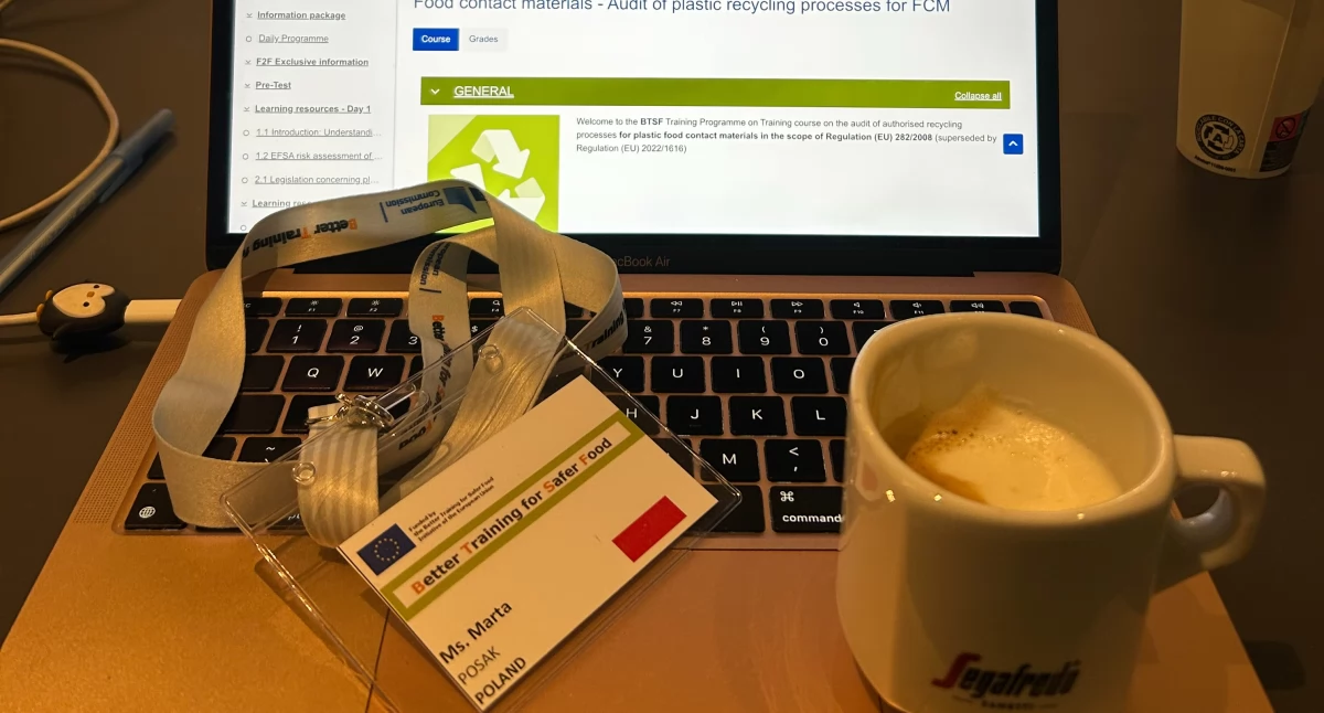 Marta Posak z radomszczańskiego Sanepidu na szkoleniu Better Training for Safer Food w Bolonii. Jako jedyna z Polski
