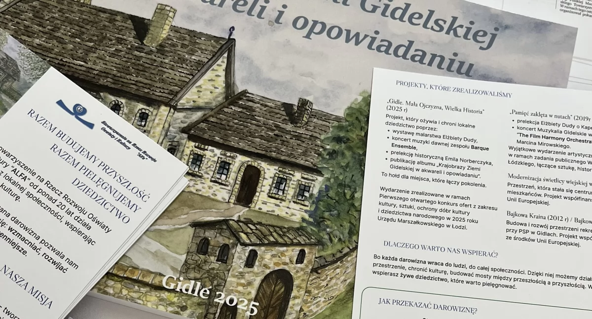 Gidle w albumie: „Autorzy skupili się na widokach dawnych Gidel i okolicznych wsi