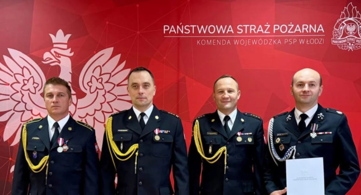 Strażacy asp. sztab. Dariusz Braszczyński i druh Karol Maszczyk odznaczeni