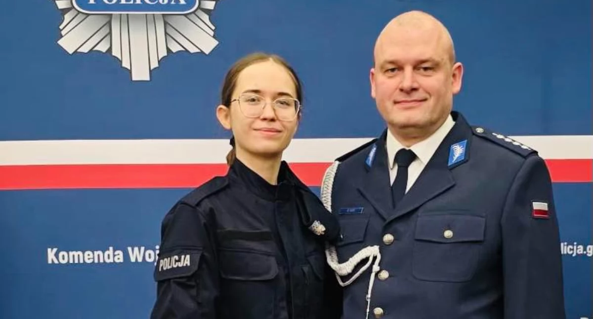Była w klasie mundurowej w Mechaniku. Posterunkowa Anna Raczyńska rozpoczęła służbę