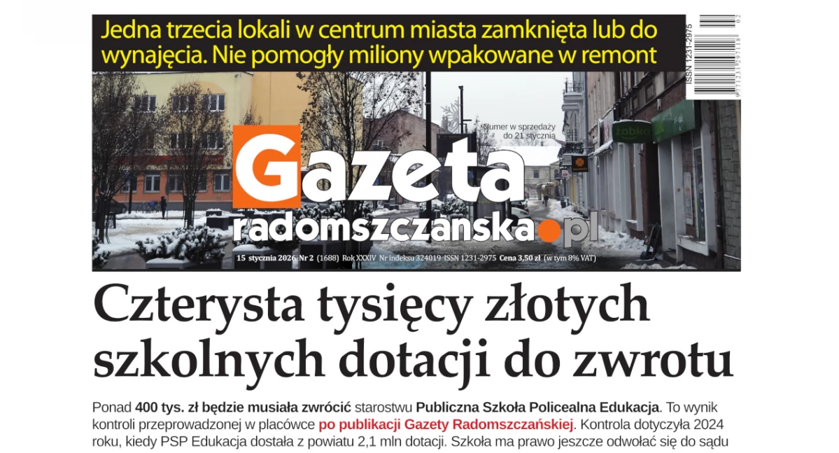 O czym przeczytasz w najnowszym wydaniu Gazety Radomszczańskiej