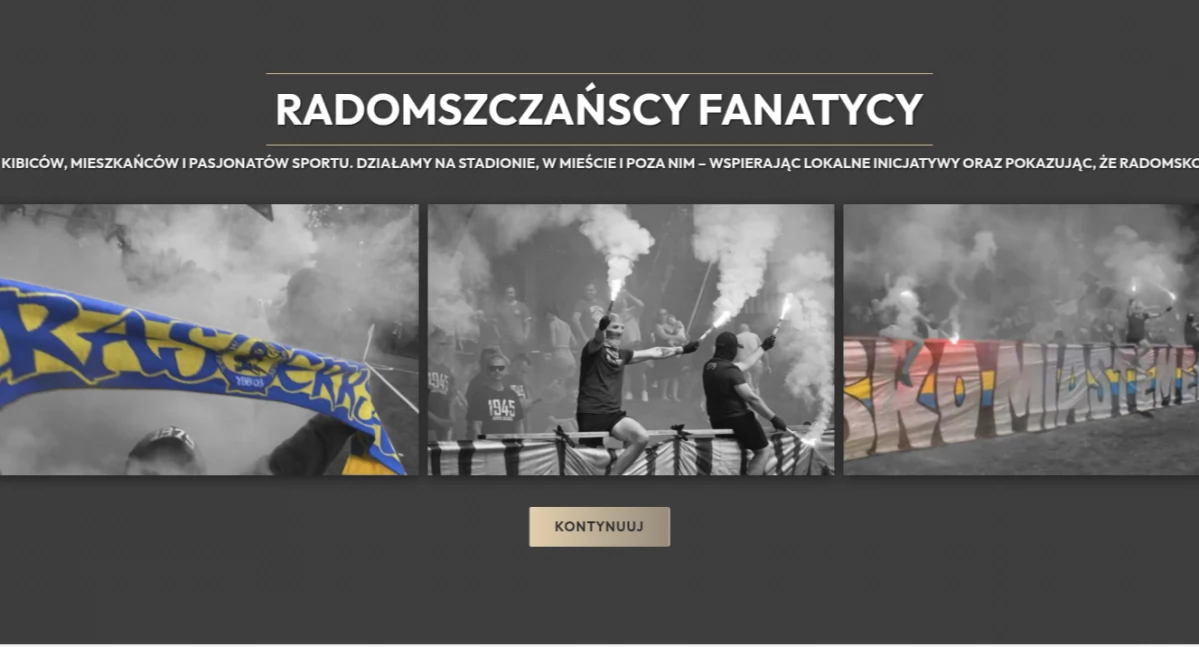 Radomszczańscy fanatycy. Kibice RKS-u Radomsko uruchomili stronę internetową