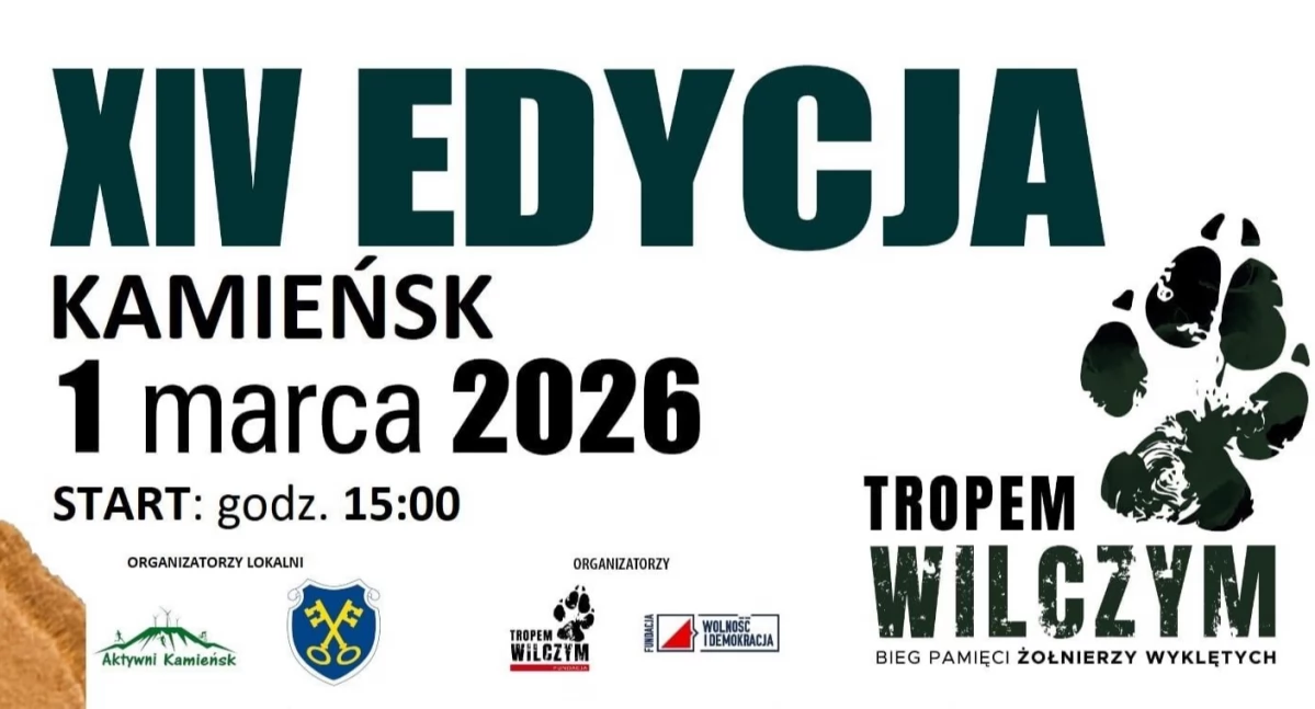 ​​​​​​​Kamieńsk szykuje się do Biegu „Tropem Wilczym” 2026. Ruszyły zapisy
