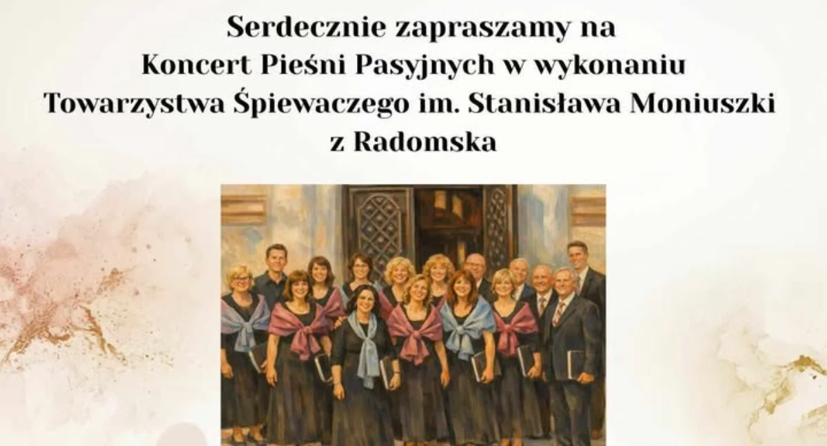 Towarzystwo Śpiewacze im. Stanisława Moniuszki z Radomska wystąpi w kościele w Ciężkowicach