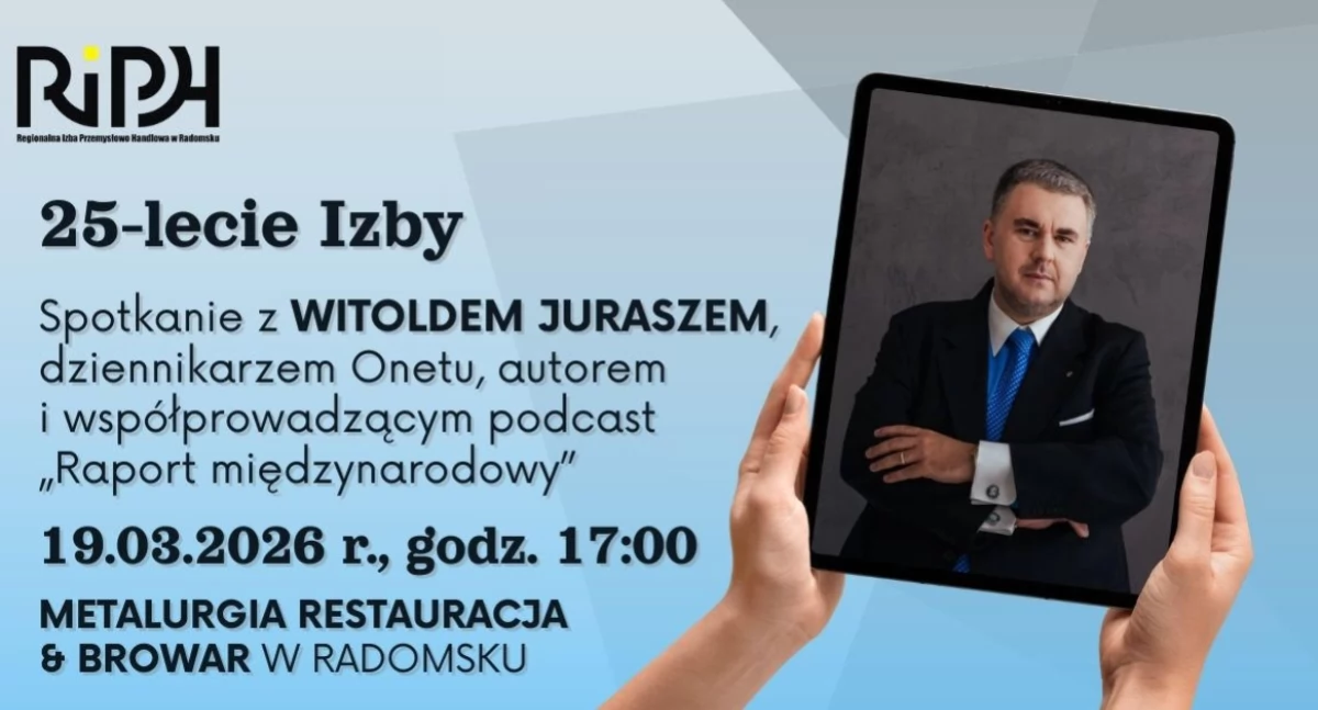 25-lecie RIPH w Radomsku: Spotkanie eksperckie z Witoldem Juraszem, dziennikarzem i publicystą Onetu