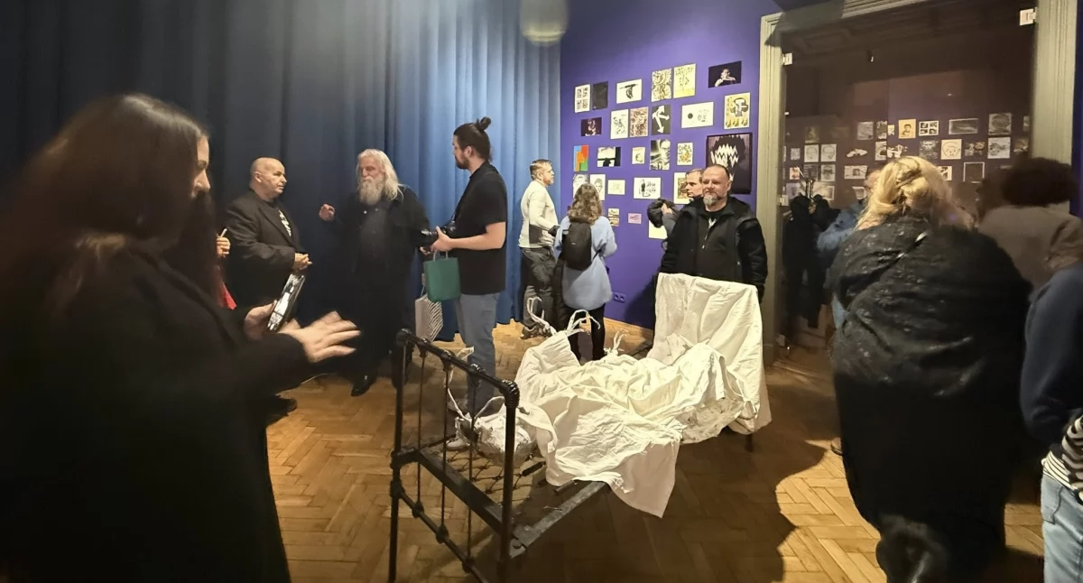 Karolina Mysłek-Studniarczyk i Zdzisław Wiatr w Muzeum Akademii Sztuk Pięknych w Krakowie 