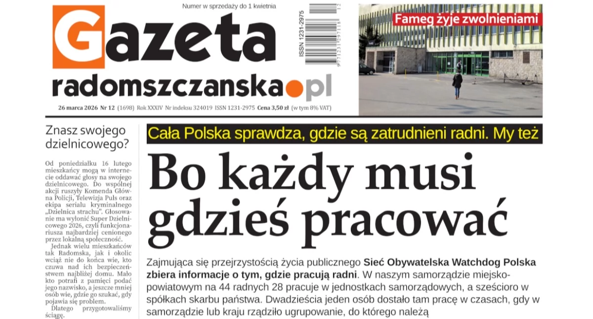 O czym przeczytasz w najnowszym wydaniu Gazety Radomszczańskiej