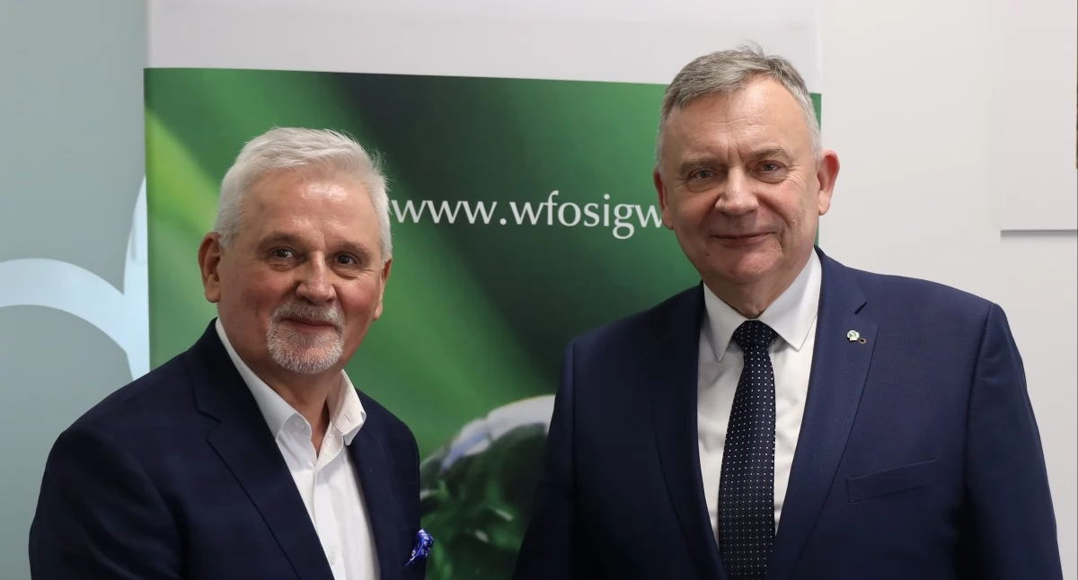 Bezpieczeństwo w województwie łódzkim - wizyta Wiceministra MON w WFOŚiGW w Łodzi
