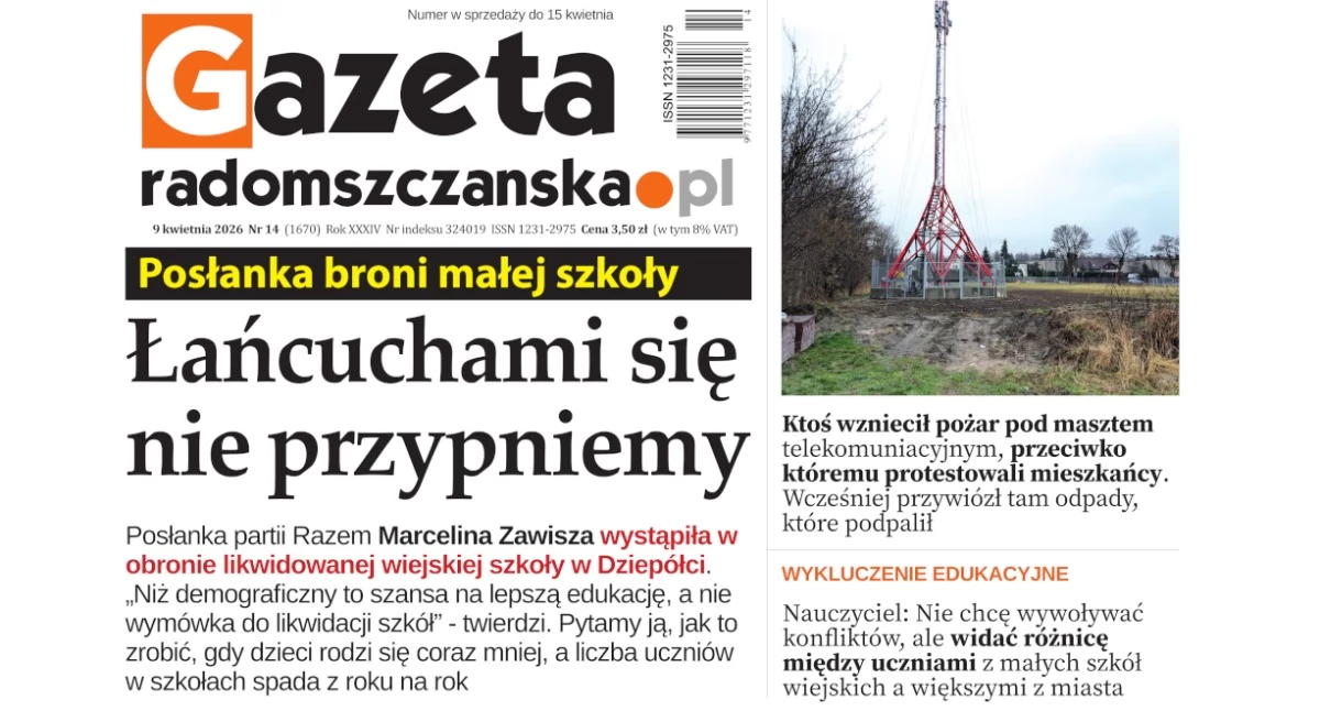 Sprawdź, o czym przeczytasz w najnowszym wydaniu Gazety Radomszczańskiej