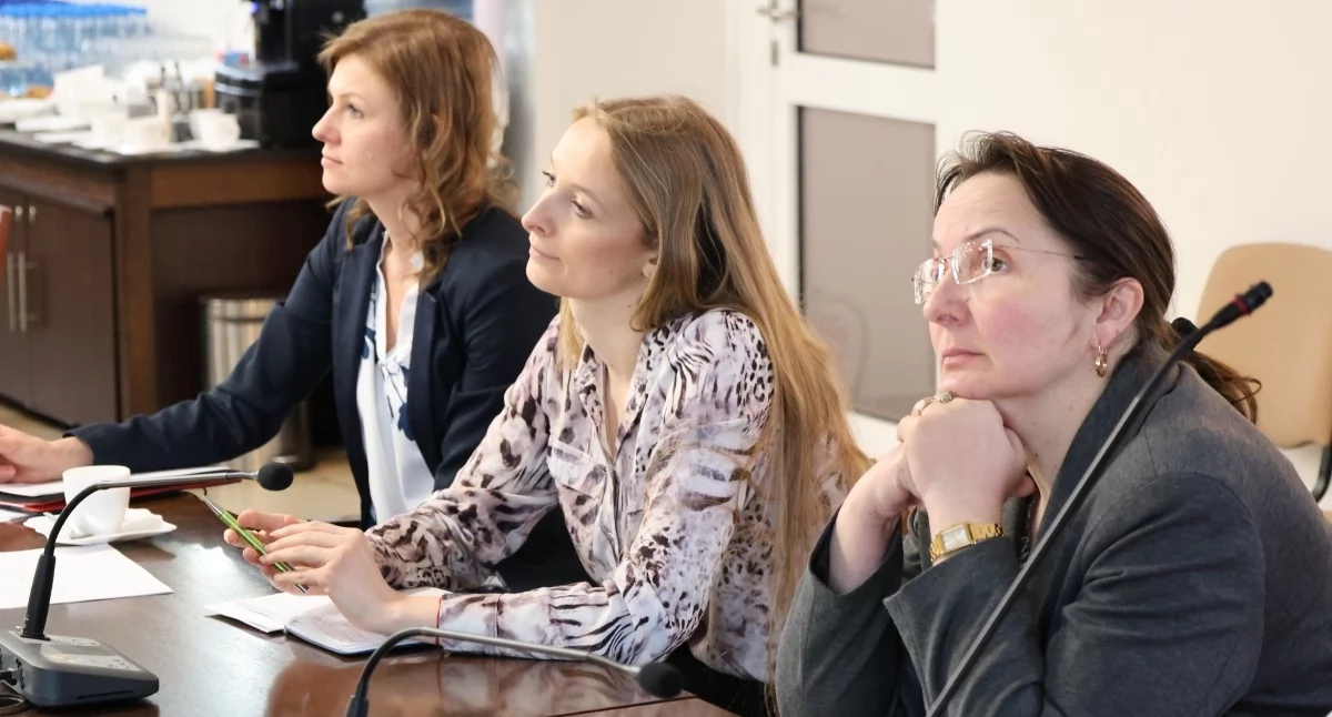 O inwestycjach w starostwie. Spotkanie prowadziła Joanna Kubiak z Urzędu Marszałkowskiego w Łodzi