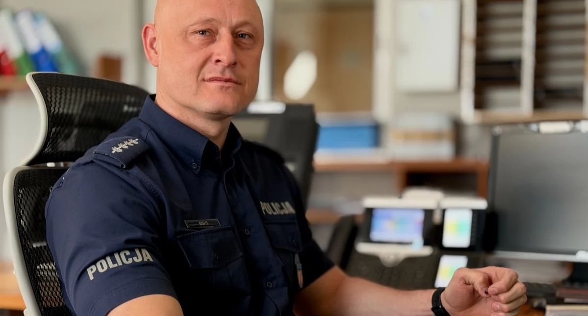 Aspirant Kubasiak zauważył poszukiwanego mężczyznę. Zadziałał od razu, 41-latek trafił do aresztu