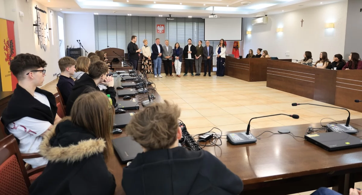 Polsko-niemiecka wymiana młodzieży i spotkanie w starostwie. To rewizyta