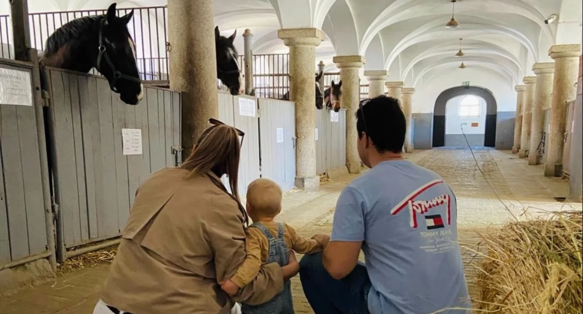 Fundacja Gajusz przekazuje świetne wieści: - Staś ma rodziców i dom na zawsze. A także babcię, trzy psy i... cztery kury!