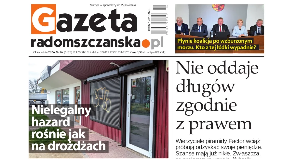 Sprawdź, o czym przeczytasz w najnowszym wydaniu Gazety Radomszczańskiej