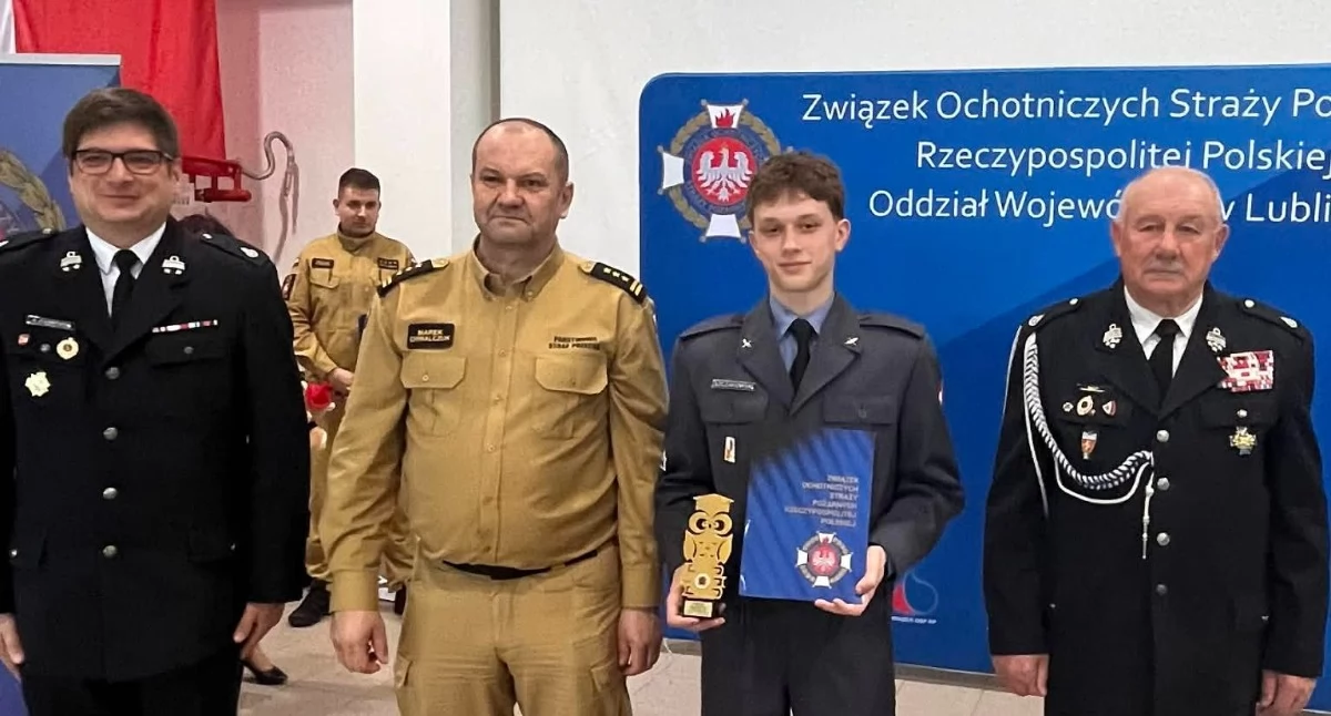 Ernest Szczakowski najlepszy w Finale Wojewódzkim Ogólnopolskiego Turnieju Wiedzy Pożarniczej „Młodzież Zapobiega Pożarom