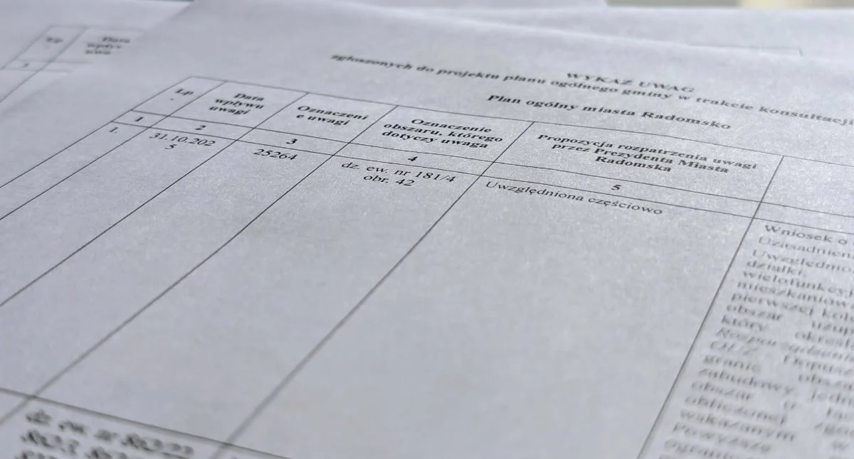 CZĘŚĆ 7: Mamy wstępną listę uwzględnionych i odrzuconych przez miasto uwag mieszkańców do Planu Ogólnego [UWAGI 374-422] 
