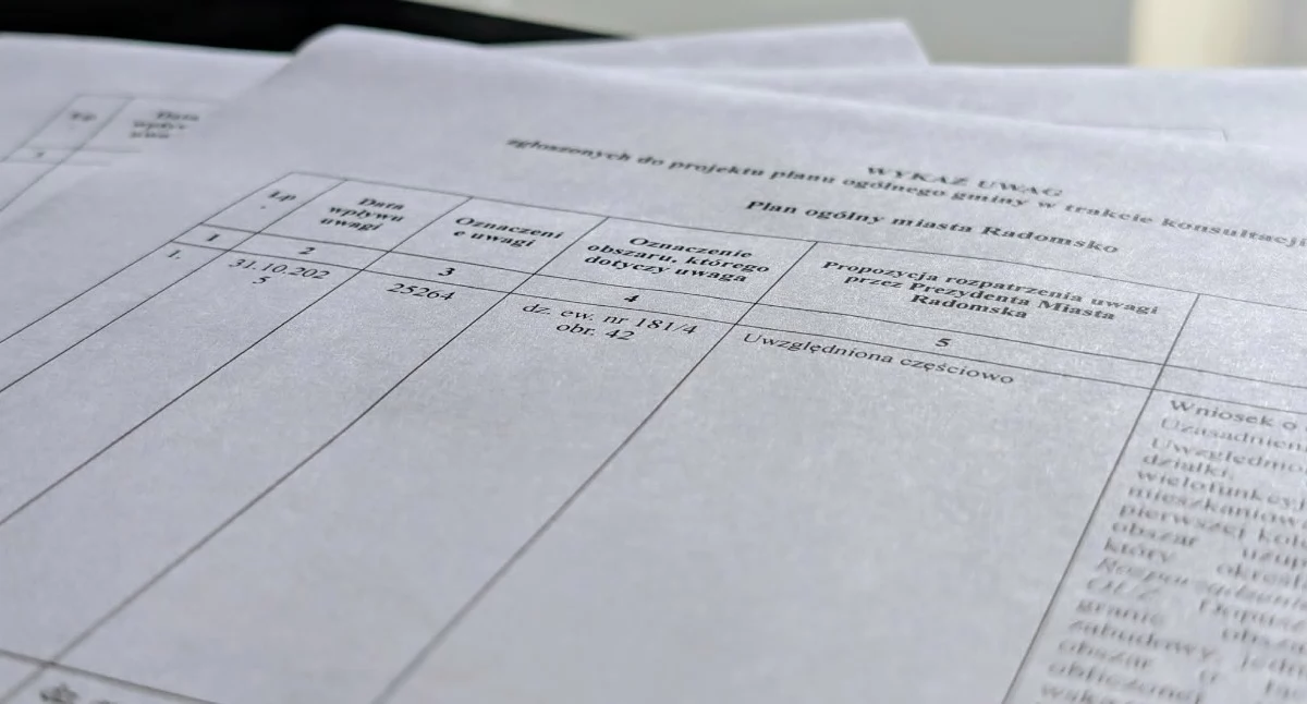 Plan Ogólny znamy w szczegółach: „Materiały są elementem dokumentacji roboczej, nie podlegają publikacji