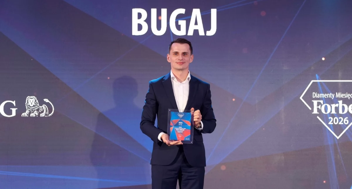 Firma Bugaj nagrodzona Diamentem Forbes’a. Nagrodę odebrał Łukasz Ostrowicz