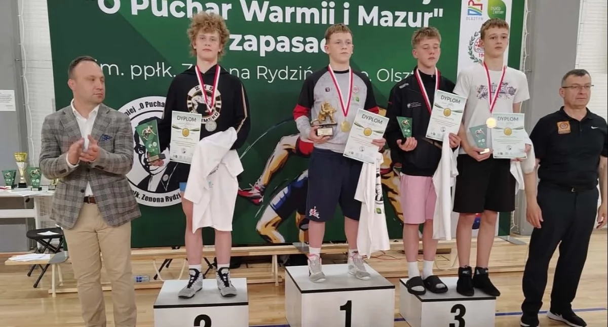 Międzynarodowy Turniej o Puchar Warmii i Mazur - Olsztyn. Medale zapaśników ZKS-u Radomsko