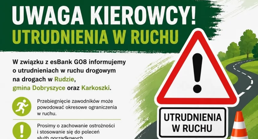 Utrudnienia w ruchu. Powodem ESBANK GO 8