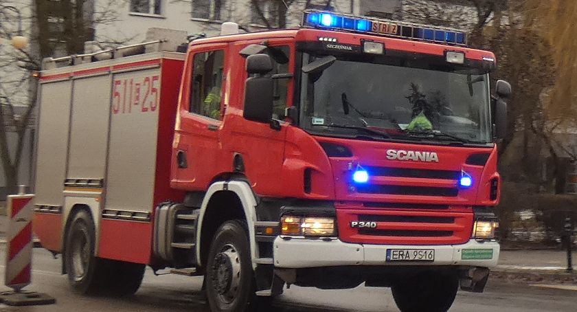 Pożar kotłowni w jednym z domów w Wielgomłynach. Wysłano 5 jednostek