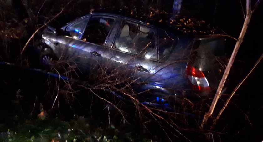 Katarzynów: auto osobowe uderzyło w drzewo. Dwie kobiety zabrane do szpitala