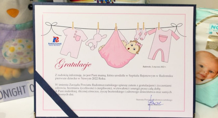 Antosia to pierwsze dziecko urodzone w radomszczańskim szpitalu w 2022 roku. Waży niecałe 4 kilogramy