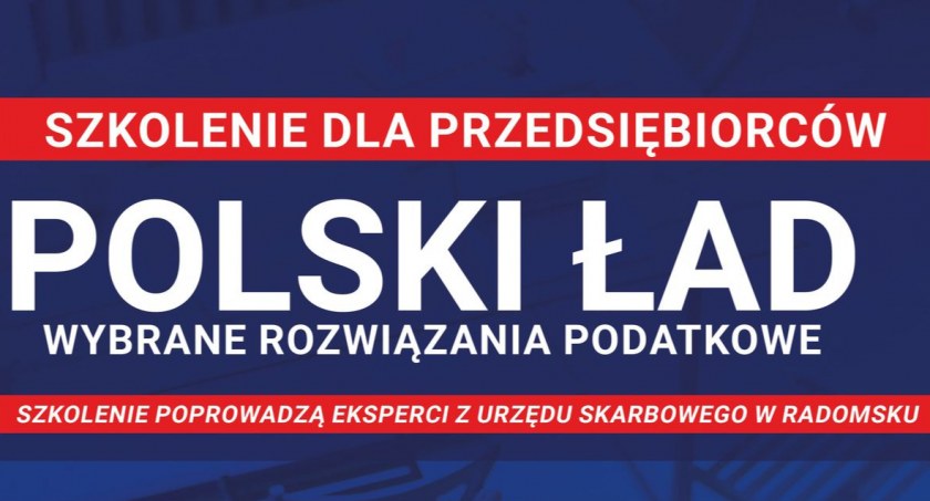 Starostwo Powiatowe zaprasza radomszczańskich przedsiębiorców na szkolenia z Nowego Ładu 