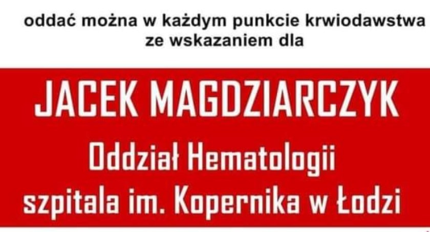 Radomszczańscy przyjaciele Jacka proszą o wsparcie. Potrzebna jest krew